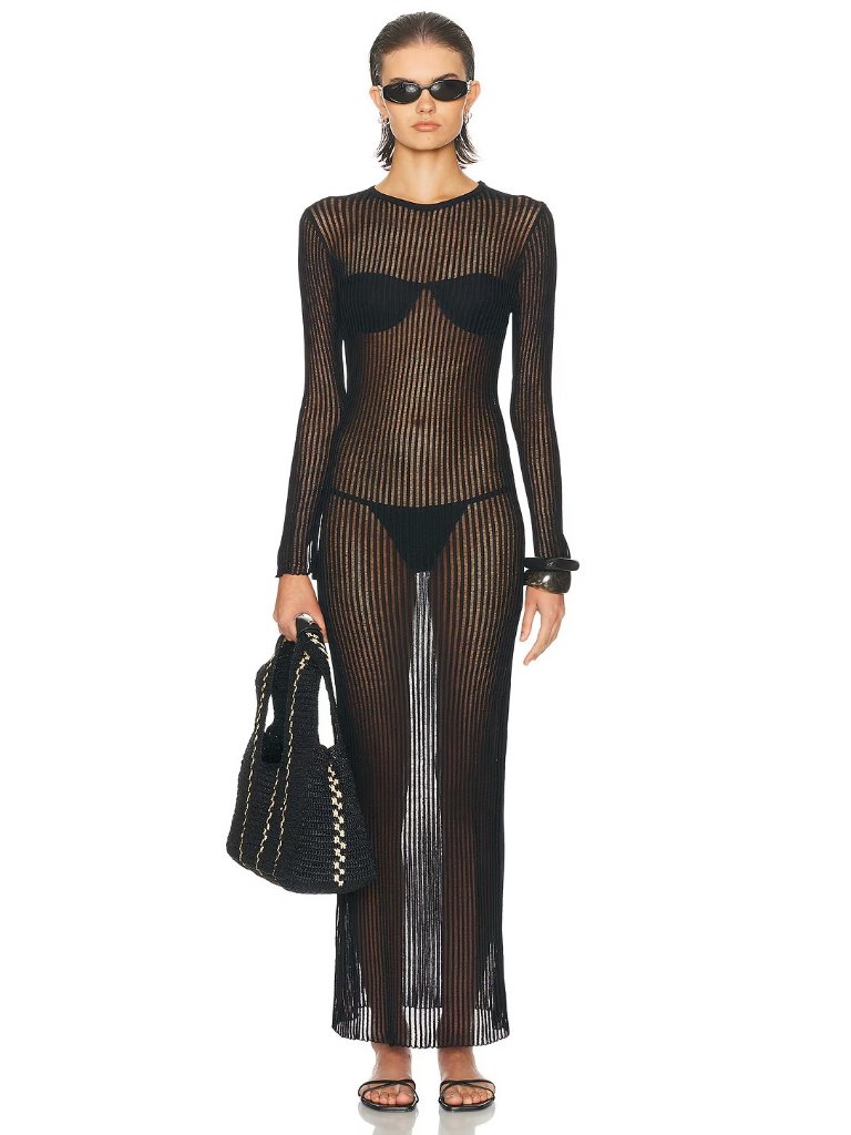 Haight. Rafa Knit Dress In Black